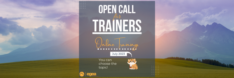 Open call for trainers – online trainings in July