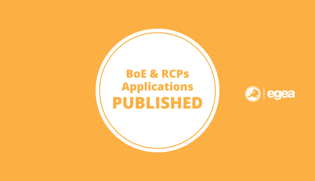 BoE & RCPs Applications Published Cover